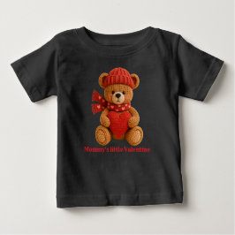 Camiseta Para Bebê cute valentine bear baby T-Shirt