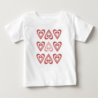 Camiseta Para Bebê Cute Valentine Hearts – Love & Romance Design