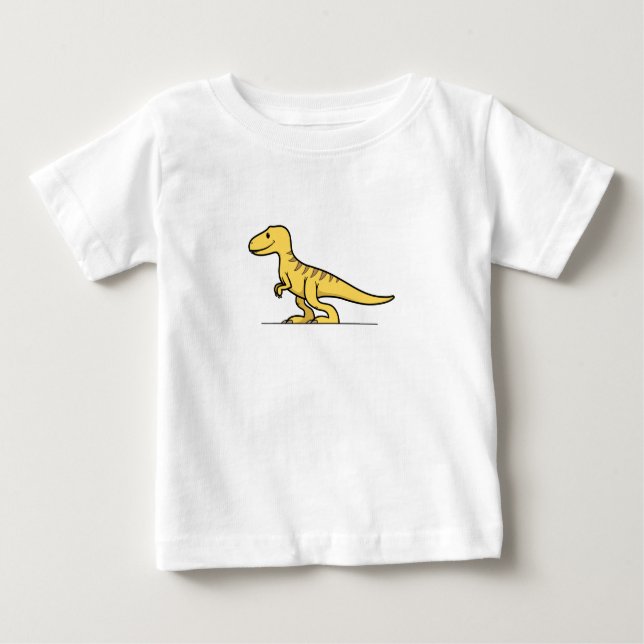 Camiseta Para Bebê CuteForKids - Tyrannosaurus Rex (Frente)