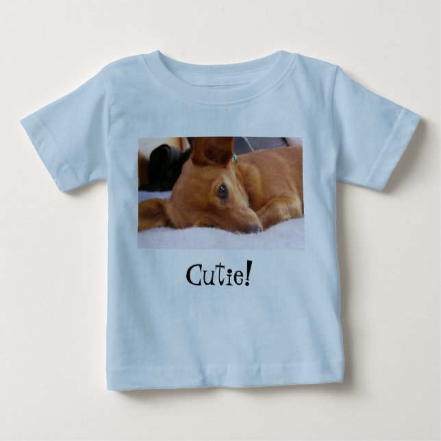 Camiseta Para Bebê Cutie! (Frente)