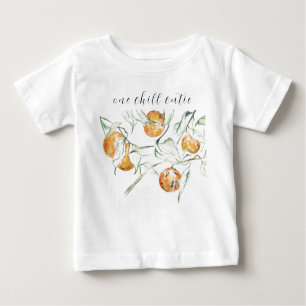 Camiseta Para Bebê Cutie de Limpeza de Enchimento de Fruta Citrus