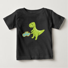 Camiseta Para Bebê Cutie Dinosaur Baby T-Shirt