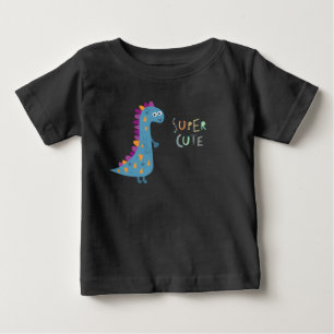 Camiseta Para Bebê Cutie Dinosaur Baby T-Shirt