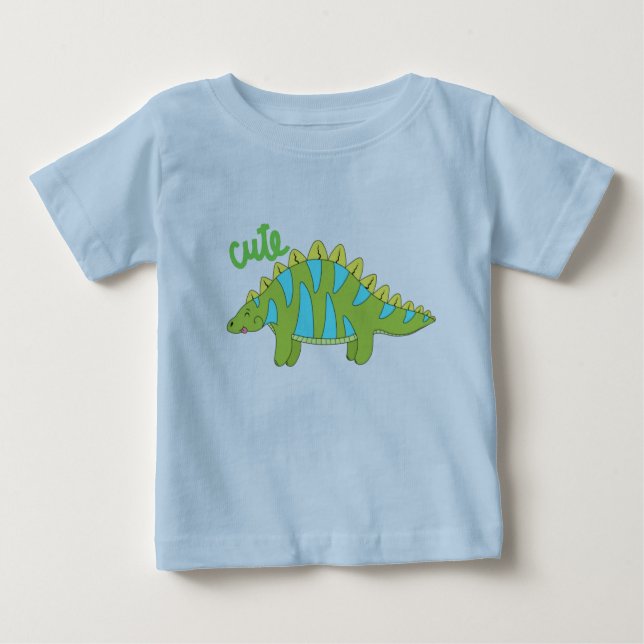 Camiseta Para Bebê Cutie Dinosaur Baby T-Shirt (Frente)