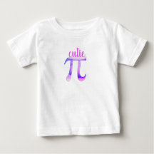 Cutie Pi Baby T-shirt para um Filho de Matemático