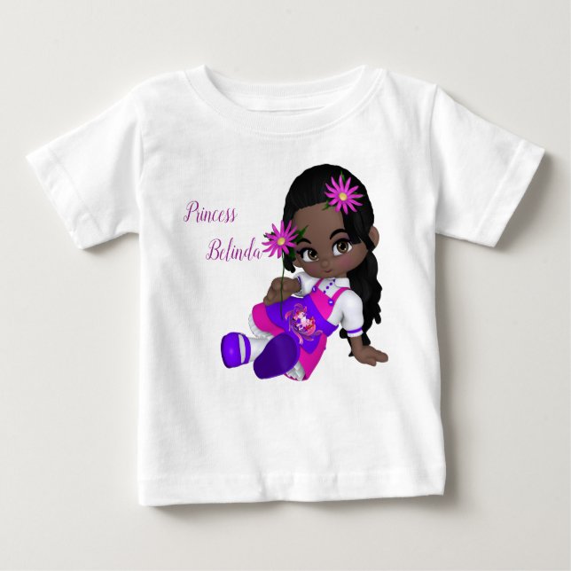 Camiseta Para Bebê Cutie-Pie Colorido (Frente)