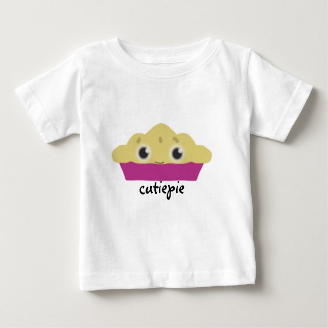 Camiseta Para Bebê Cutiepie - Design para pequenos (Frente)