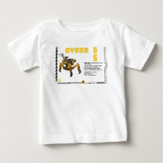 Camiseta Para Bebê Cyber 05 Mech Robot Design