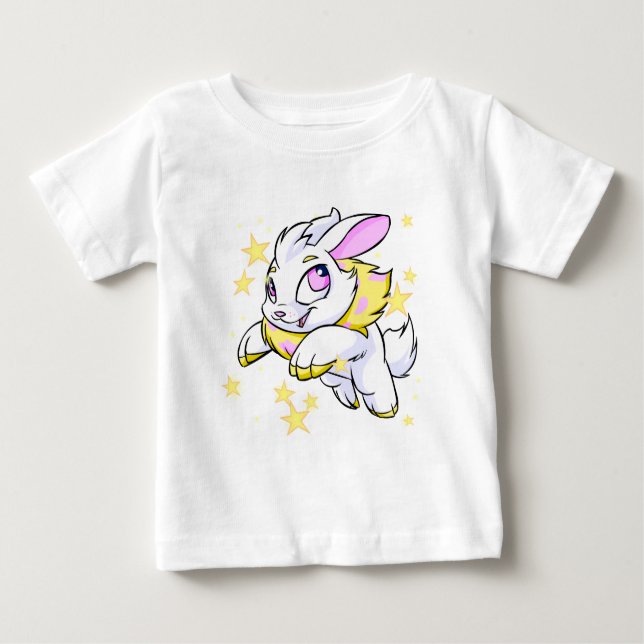 Camiseta Para Bebê Cybunny elétrico mágico (Frente)