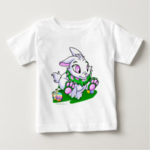 Camiseta Para Bebê Cybunny verde que compete através dos neggs
