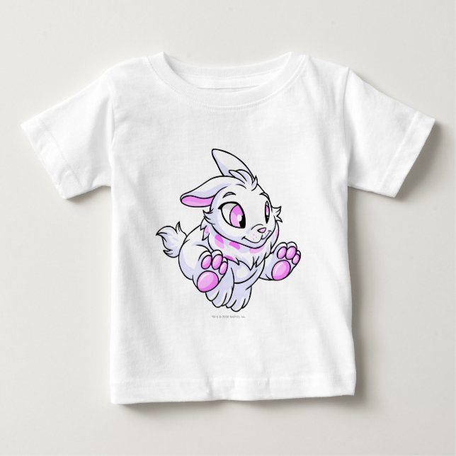 Camiseta Para Bebê Cybunny White (Frente)