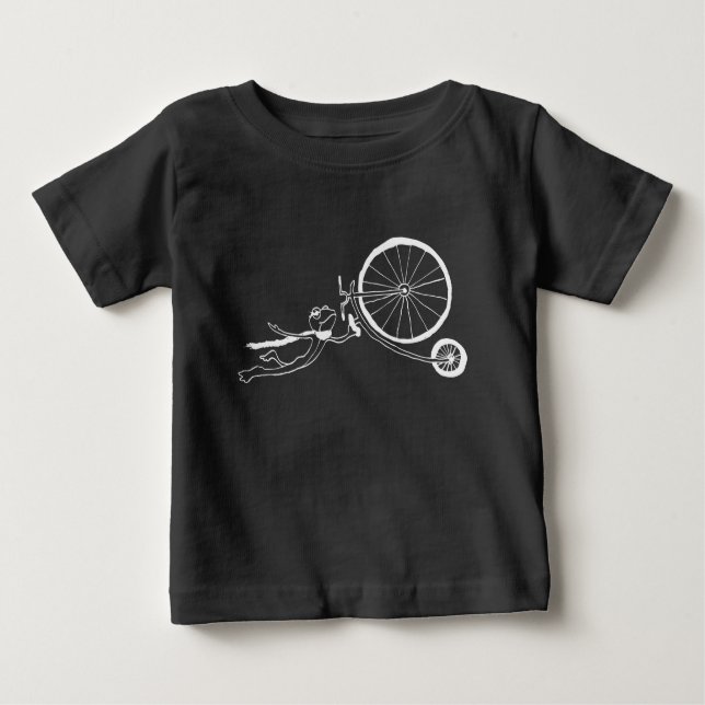 Camiseta Para Bebê Cycling Frog (Frente)