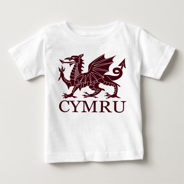 Camiseta Para Bebê CYMRU do País de Gales (Frente)