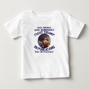 Camiseta Para Bebê Czar Rue Mentiroso Trump POTUS Patriótico Trem MAG