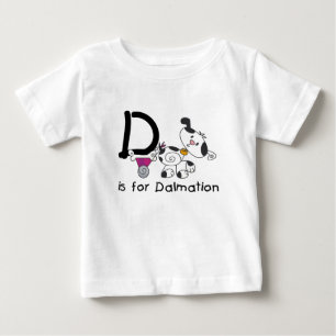 Camiseta Para Bebê D é para t-shirt e presentes de Dalmation