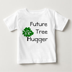 Camiseta Para Bebê Da árvore de Hugger t-shirt chique futuro