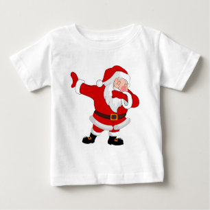 Camiseta Para Bebê Dabbing Papai Noel Natal