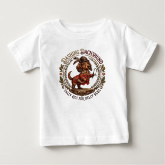 CAMISETA PARA BEBÊ DACHSHUND ENCANADOR
