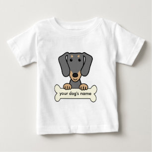 Camiseta Para Bebê Dachshund personalizado