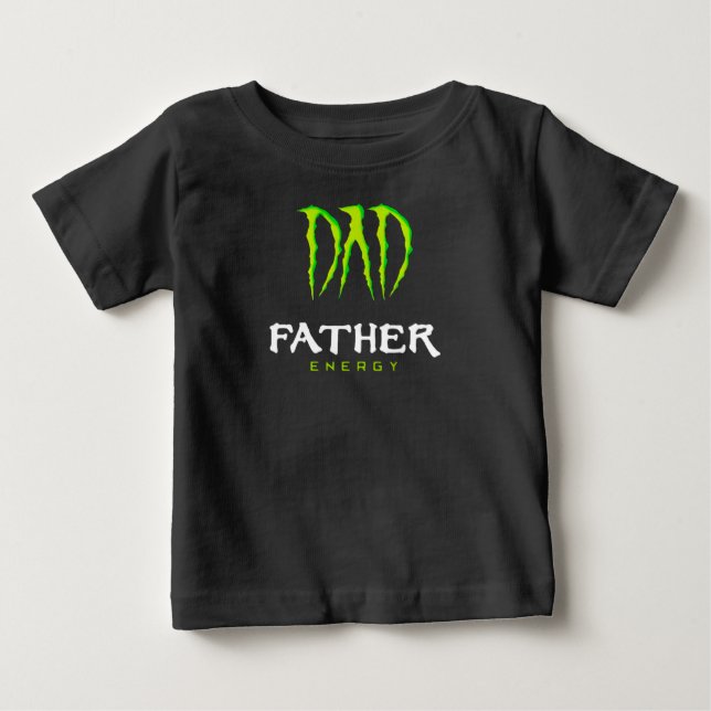 Camiseta Para Bebê Dad Father Energy Monster Happy Father’S Day Tshir (Frente)
