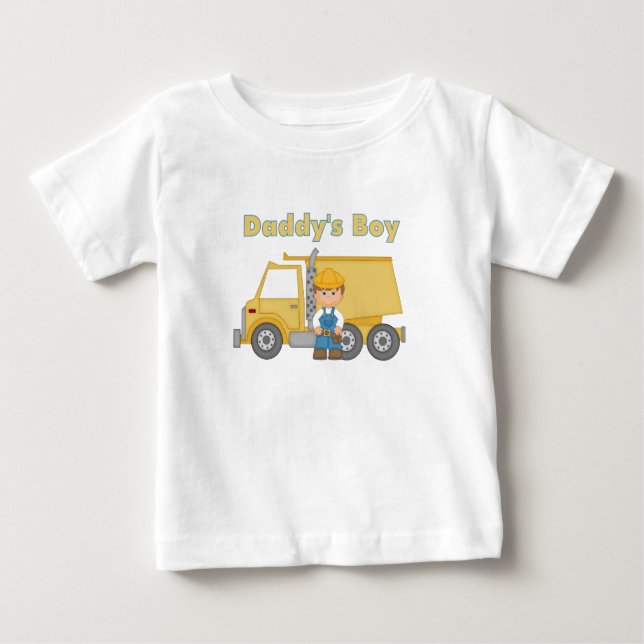 Camiseta Para Bebê Daddys Boy (Frente)