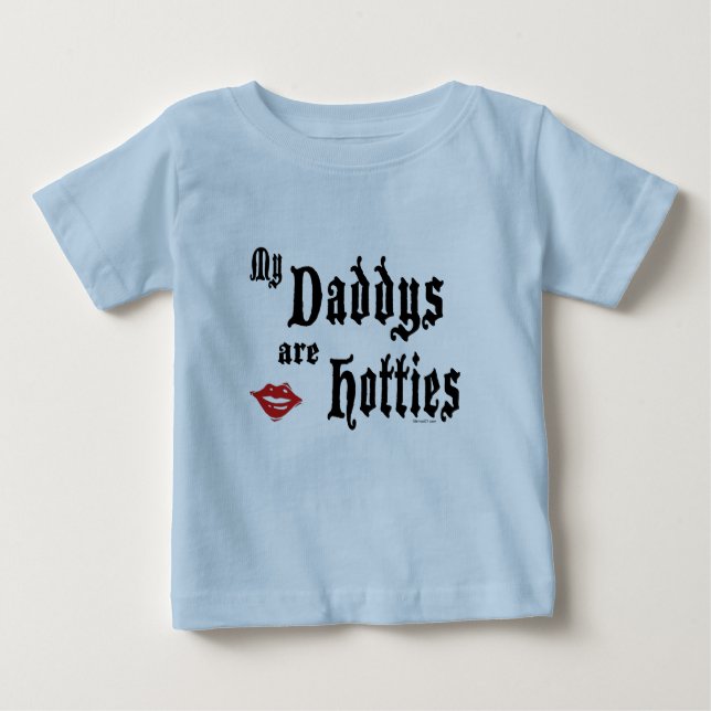 Camiseta Para Bebê Daddys Hotties (Frente)