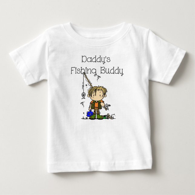 Camiseta Para Bebê DADFISHINGBUDDY.png (Frente)