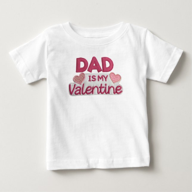 Camiseta Para Bebê Dad's Love (Frente)