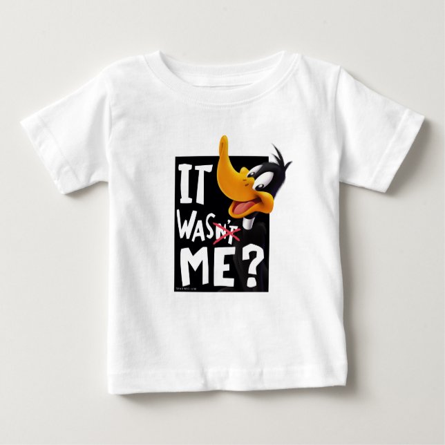 Camiseta Para Bebê DAFFY DUCK™ - Não fui eu / fui eu (Frente)