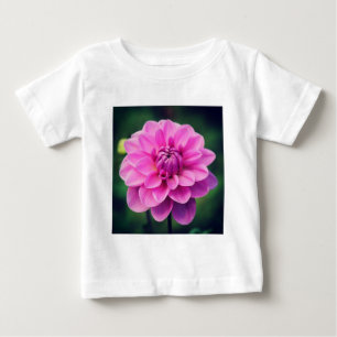 Camiseta Para Bebê Dahlia Rosa