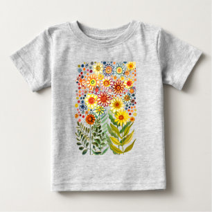Camiseta Para Bebê Daisies