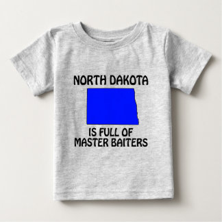 Camiseta Para Bebê Dakota do Norte - Cheio de Master Baiters