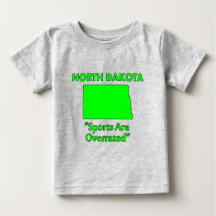 Camiseta Para Bebê Dakota do Norte - Esportes São Superestimados