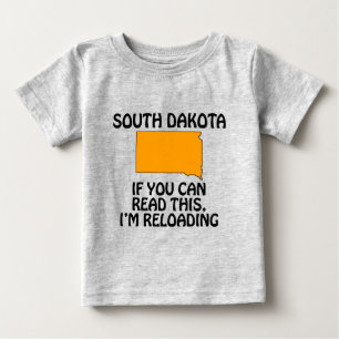 Camiseta Para Bebê Dakota do Sul - Se Você Está Lendo Isso, Estou Rec