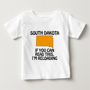 Camiseta Para Bebê Dakota do Sul - Se Você Está Lendo Isto, Estou Rec