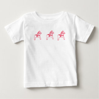 Camiseta Para Bebê Dala Horse Ruffle Vress