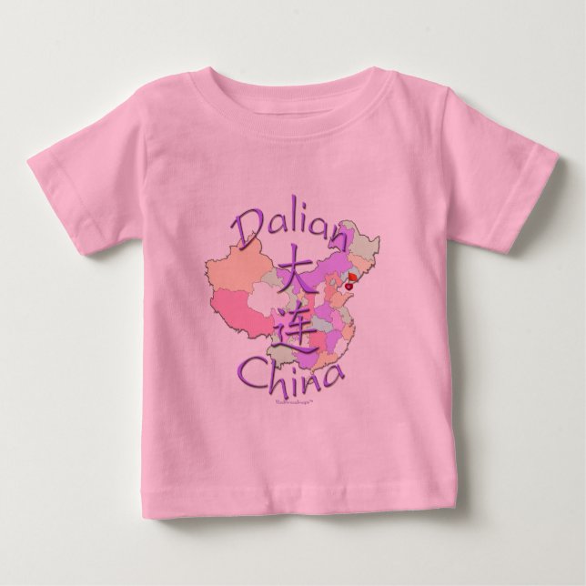 Camiseta Para Bebê Dalian China (Frente)