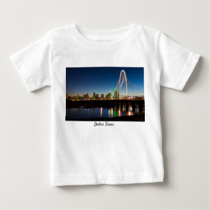 Camiseta Para Bebê Dallas Skyline Dawn