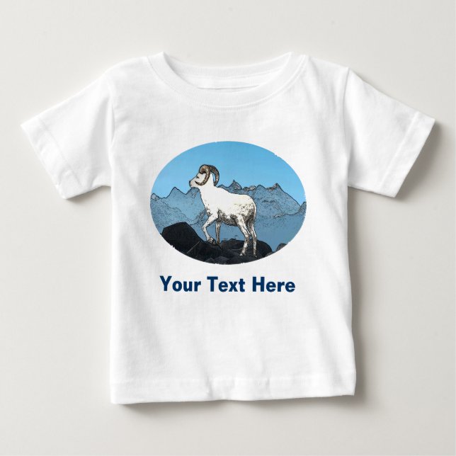 Camiseta Para Bebê Dall's Sheep (Frente)
