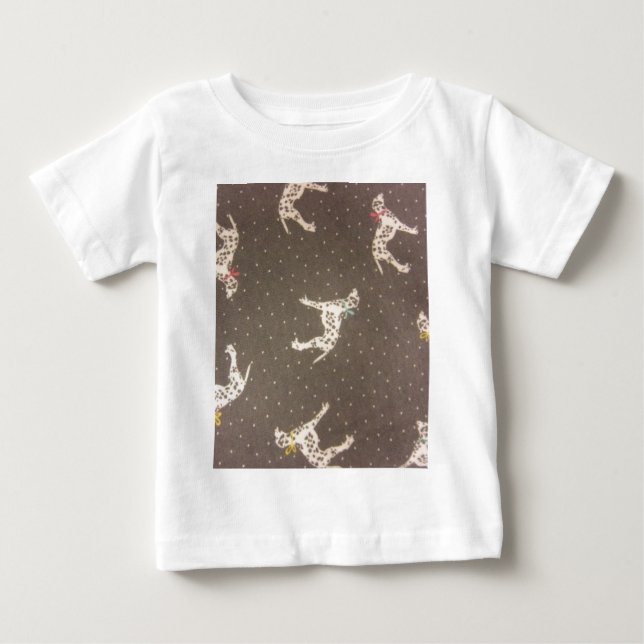 Camiseta Para Bebê Dalmatianos com Arcos (Frente)