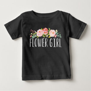 Camiseta Para Bebê Dama de honra do T   do bebê do florista