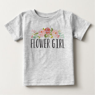Camiseta Para Bebê Dama de honra do T   do bebê do florista