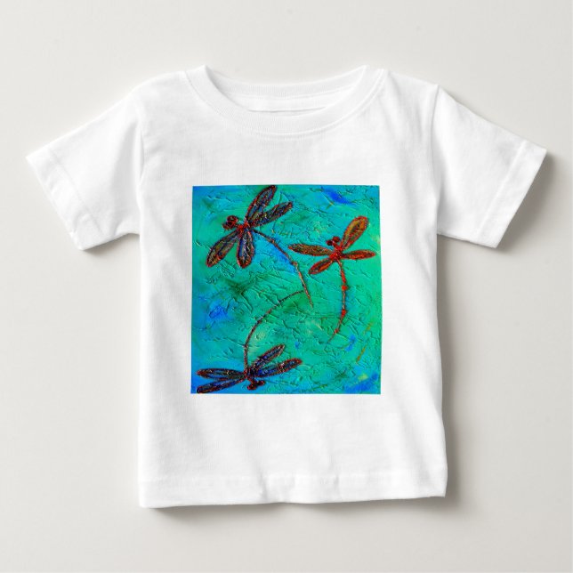 Camiseta Para Bebê Dança da Libélula (Frente)