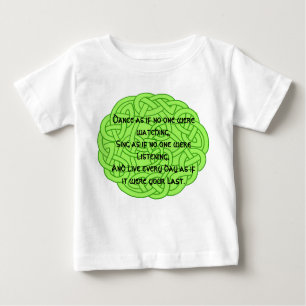Camiseta Para Bebê Dançar como se ninguém estivesse assistindo