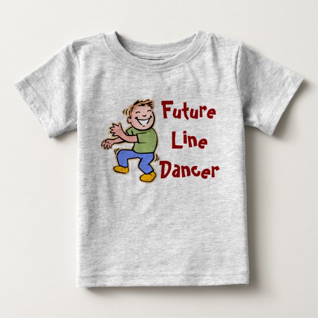 Camiseta Para Bebê Dançarino Futuro! - Menino (Frente)