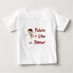 Camiseta Para Bebê Dançarino Futuro! - Rapariga