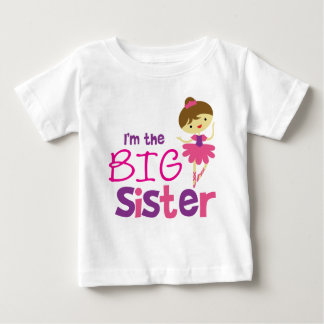 Camiseta Para Bebê Dance Balé Big Sister