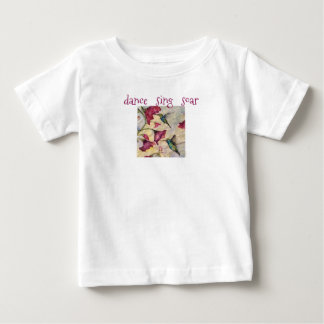 Camiseta Para Bebê Dance Sing Hummingbird Art Baby Girl Tutu