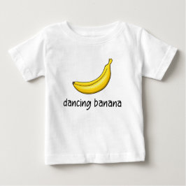 Camiseta Para Bebê Dancing Banana