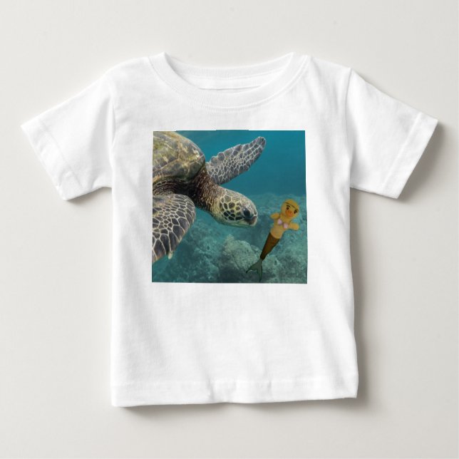 Camiseta Para Bebê Danni, Mermaid Baby T-Shirt (Frente)
